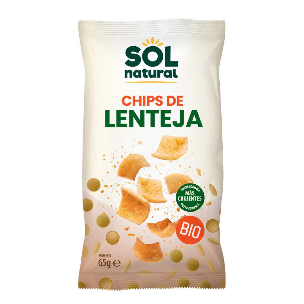 CHIPS DE LENTEJA BIO 65gr
