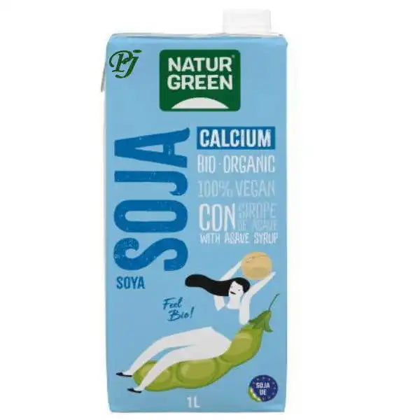 BEBIDA SOJA CALCIO NATURGREEN 1l