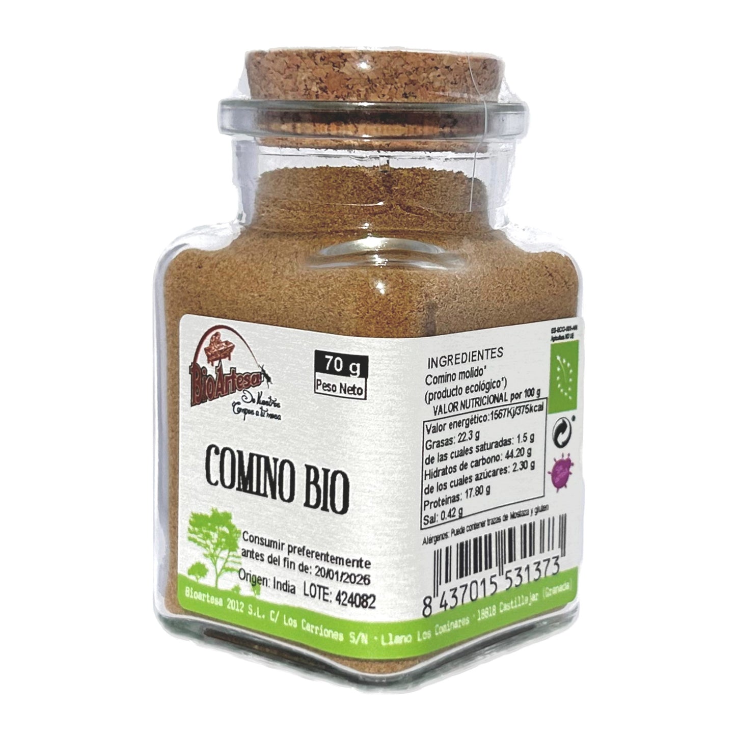 COMINO MOLIDO BIO 70gr