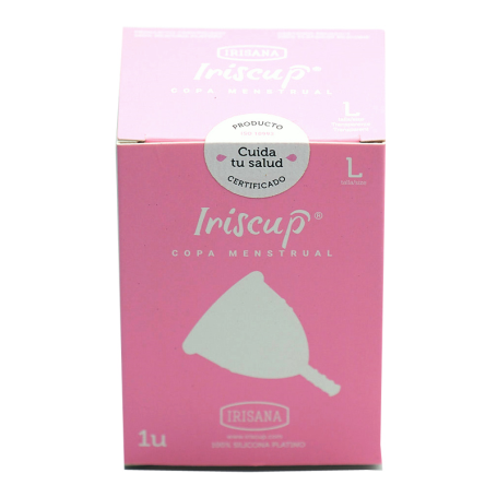 COPA MENSTRUAL TALLA L IRISCUP TRANSPARENTE
