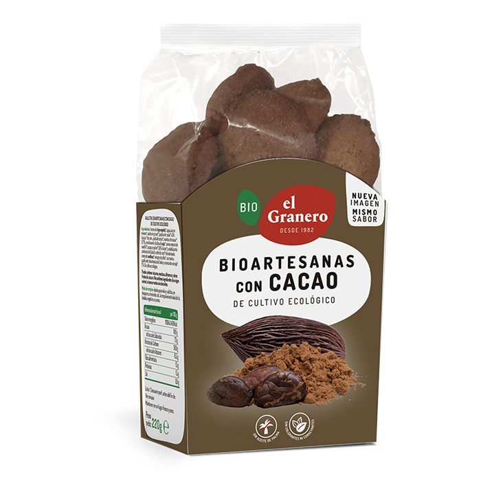 GALLETAS ARTESANAS CON CHOCOLATE BIO 220gr