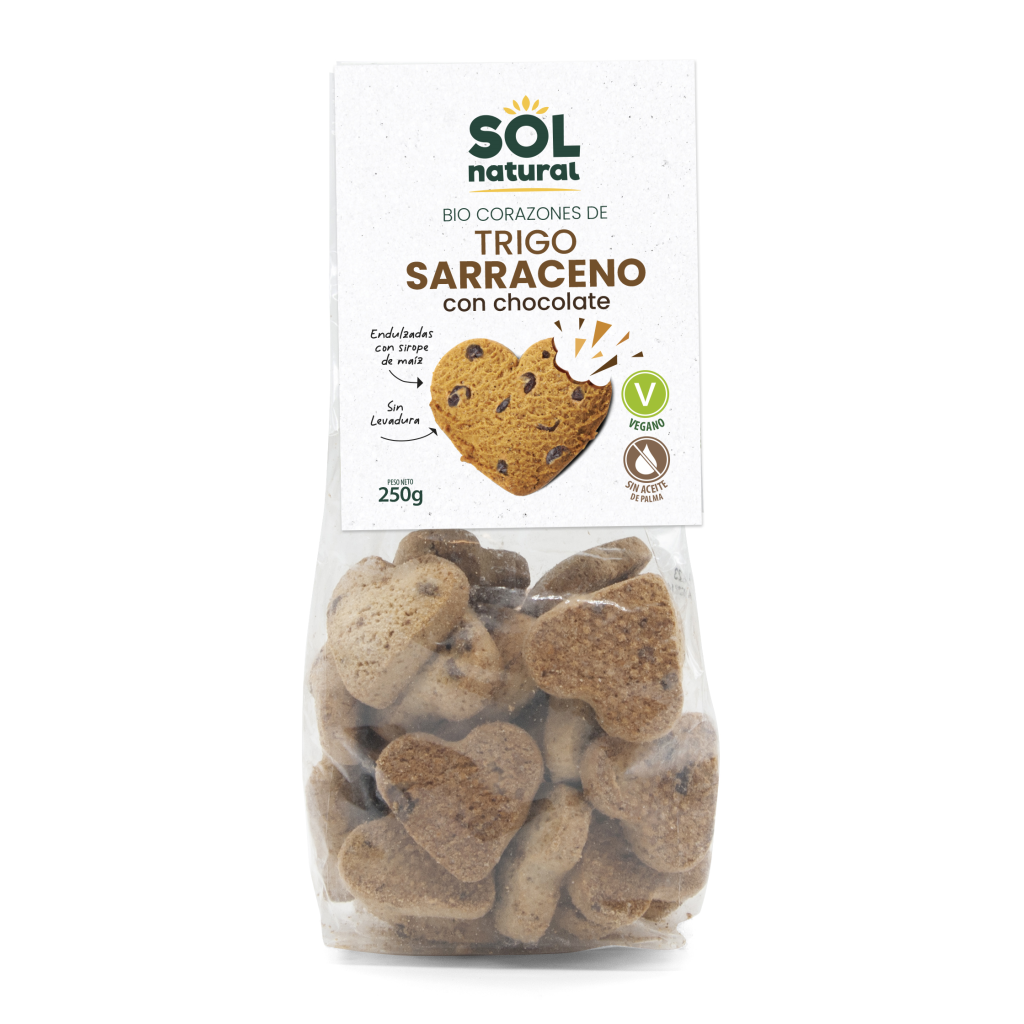 GALLETAS CORAZON SARRAC CHOCO SIROPE 250gr