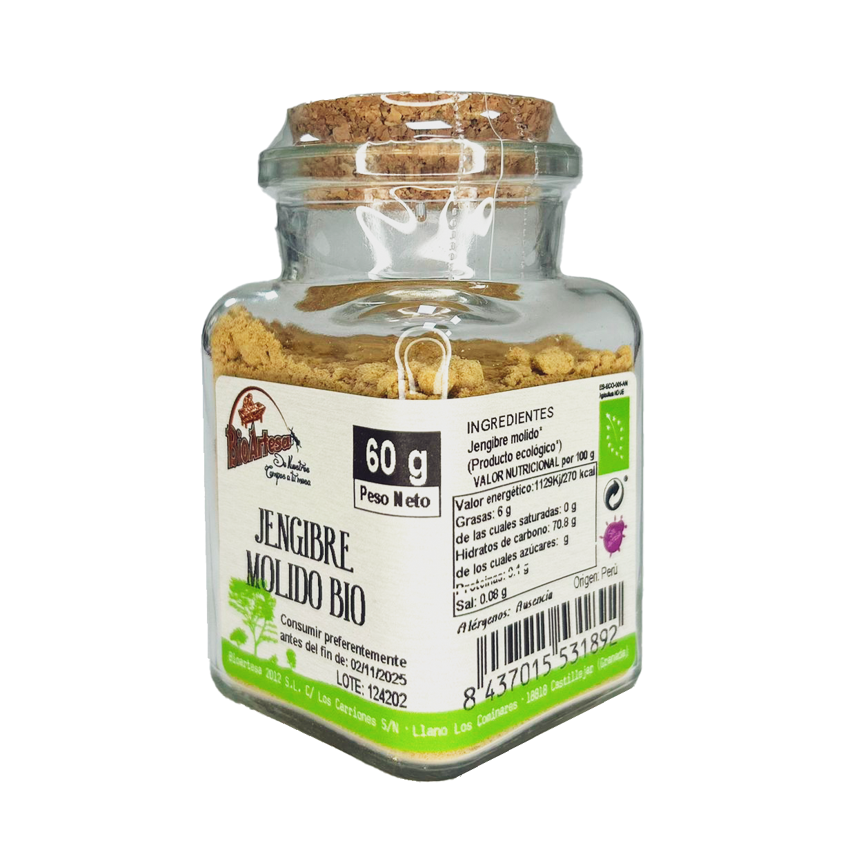 JENGIBRE MOLIDO BIO 60gr
