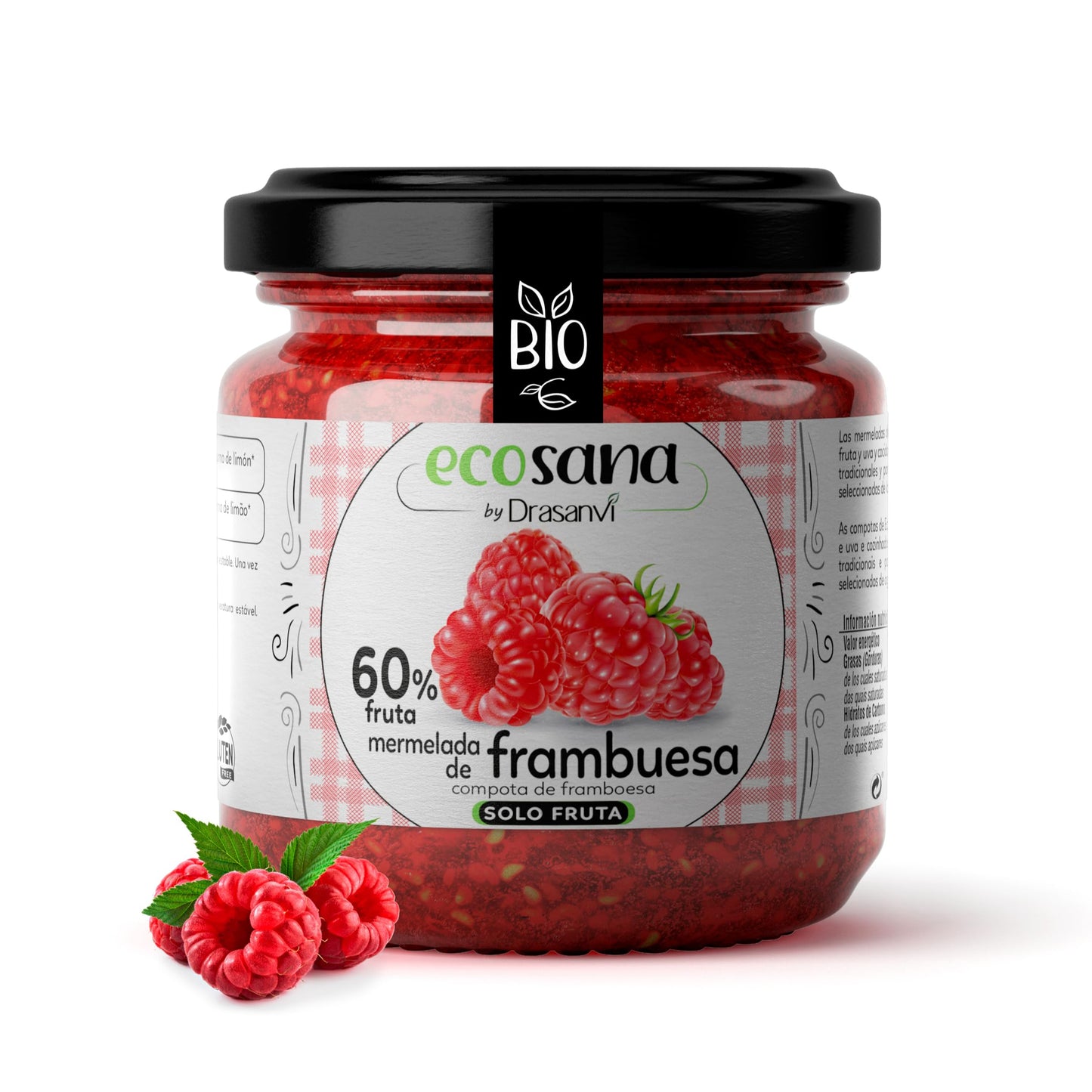 MERMELADA FRAMBUESA S/AZ. 255gr