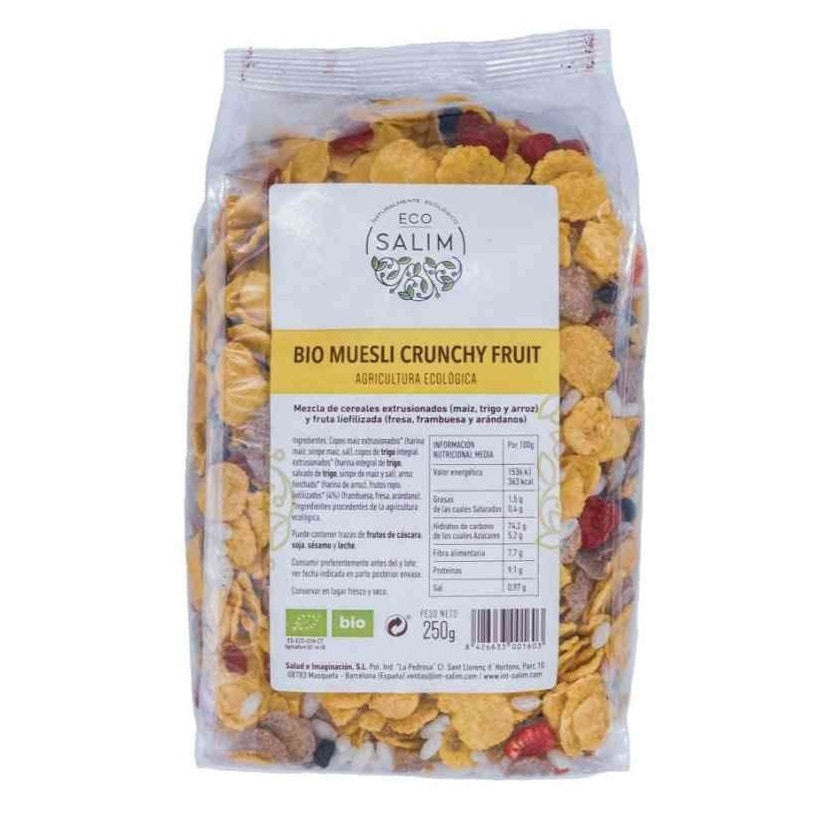 MUESLI CRUNCHY FRUIT BIO 250gr