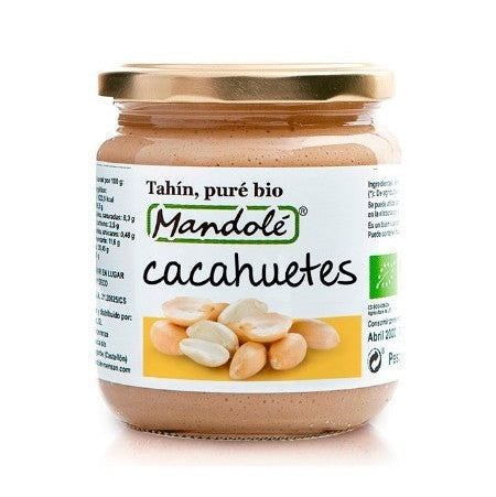 PURE CACAHUETE TOSTADO BIO MANDOLE 325gr