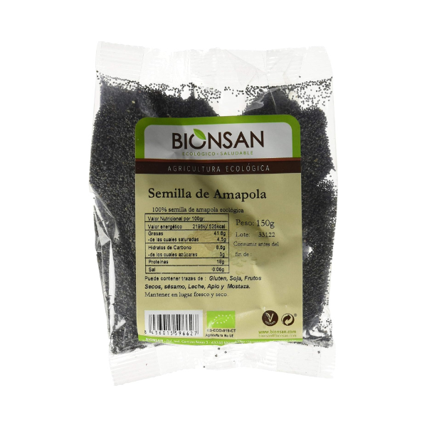 SEMILLA AMAPOLA BIONSAN 150gr