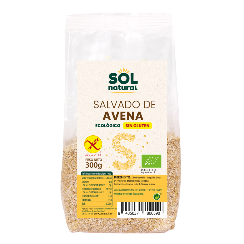 SALVADO AVENA SIN GLUTEN BIO 300gr