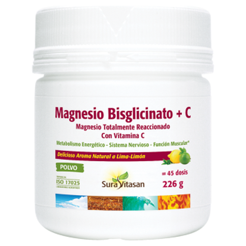MAGNESIO BISGLICINATO + VITANINA C 226gr