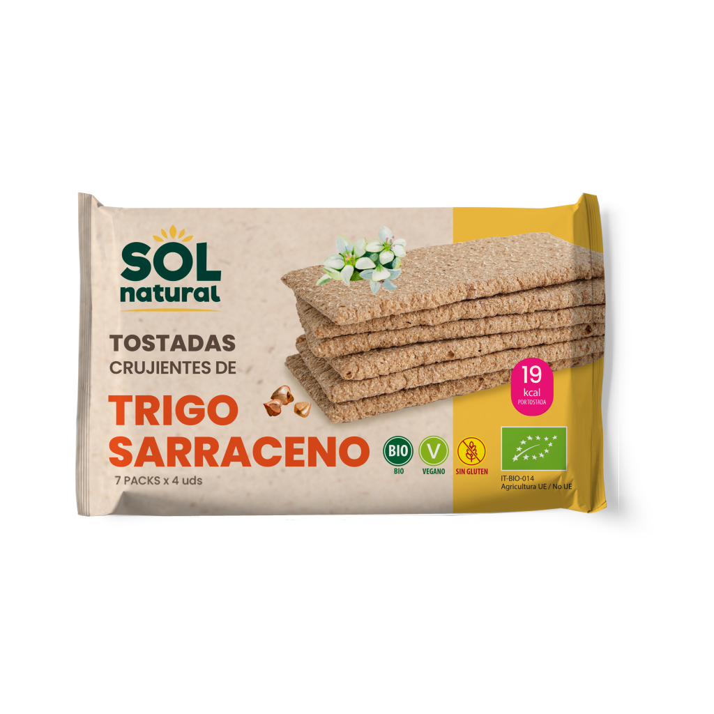 TOSTADAS CRUJIENTES TRIGO SARRACENO 140gr