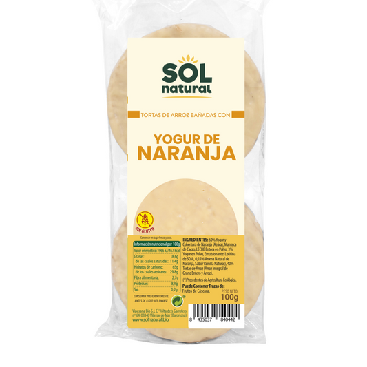 TORTAS ARROZ YOGUR/NARANJA 100gr