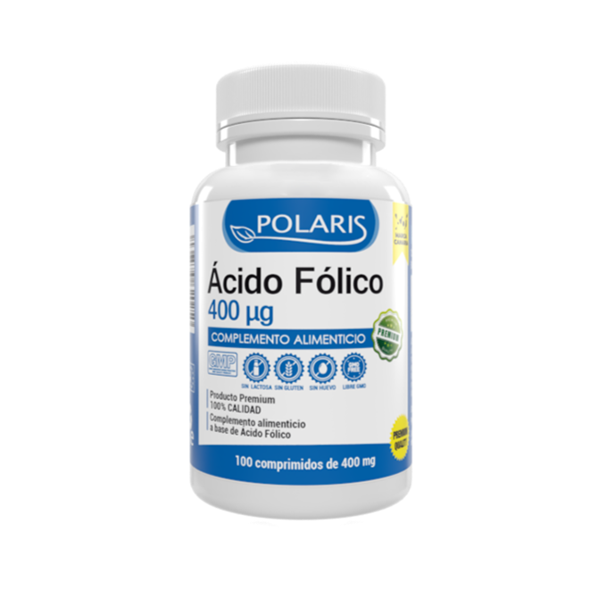 ACIDO FOLICO 400mg 100comprimidos