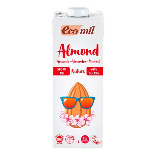 BEBIDA ECOMIL ALMENDRA NATURE SIN AZUCAR 1l