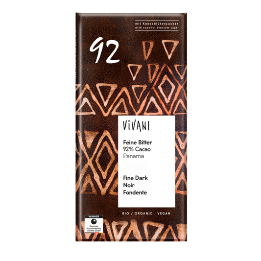 CHOCOLATE NEGRO 92% 80gr