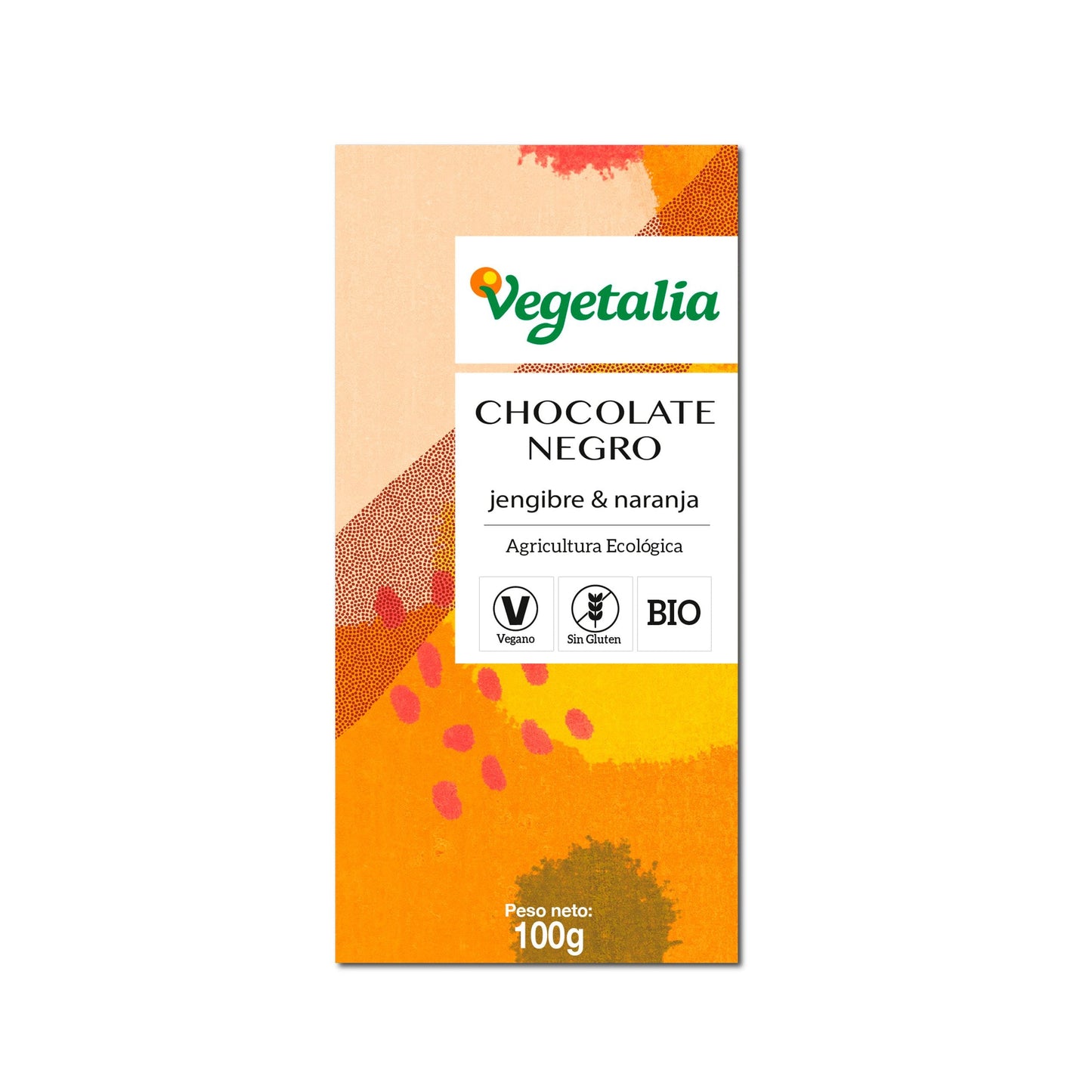 CHOCOLATE NEGRO JENGIBRE/NARANJA 100gr