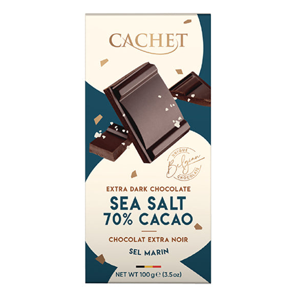 TABLETA CCHOCOLATE NEGRO 70% SAL 100gr
