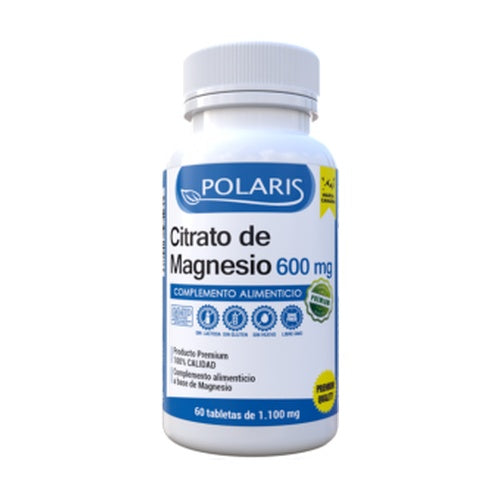 CITRATO DE MAGNESIO 600mg 60tabletas