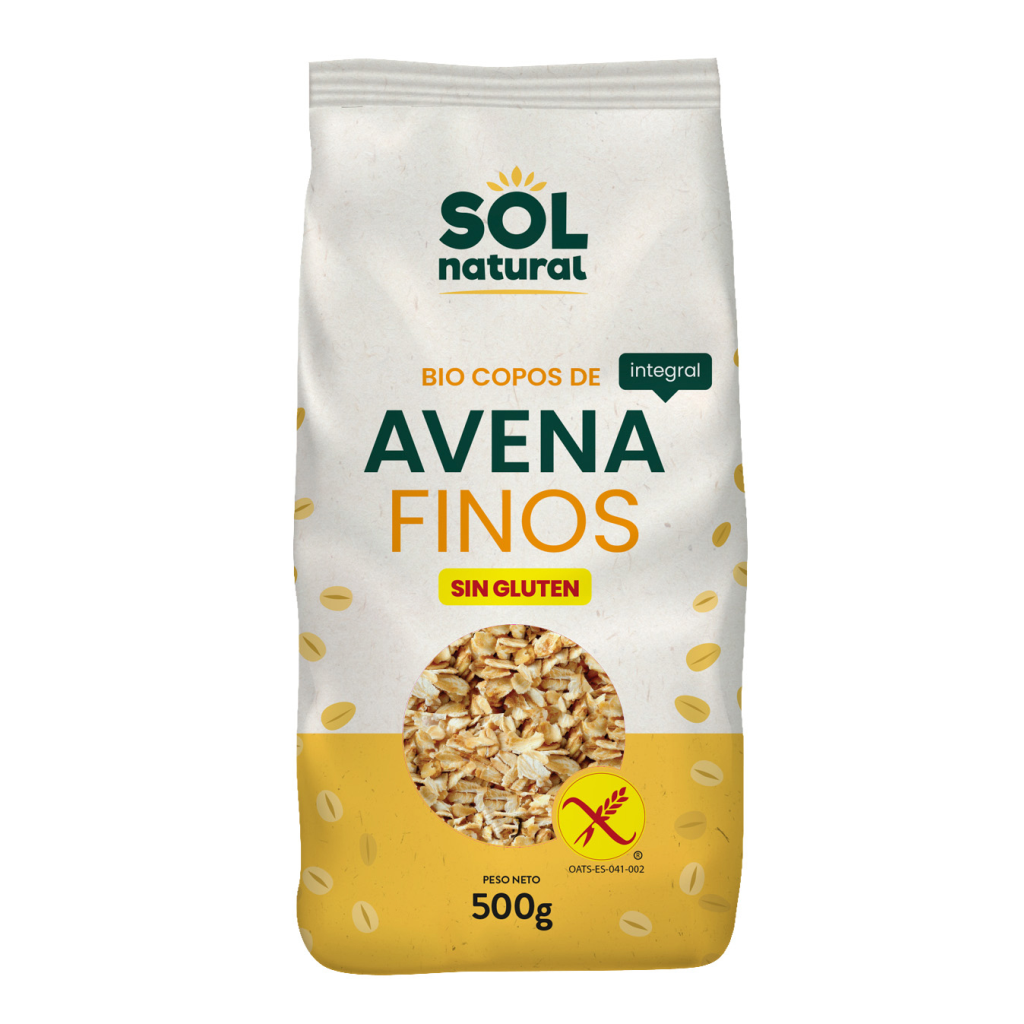 COPOS DE AVENA FINOS S/GLUTEN  BIO 500gr