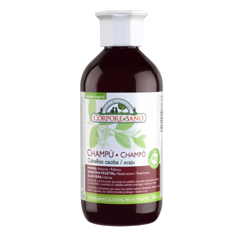 CHAMPÚ CABELLOS CAOBA C/HENNA SÁNDALO 300ml