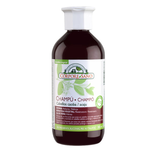 CHAMPÚ CABELLOS CAOBA C/HENNA SÁNDALO 300ml