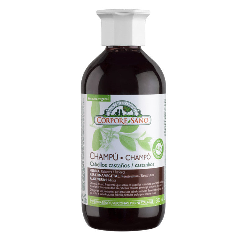 CHAMPÚ CABELLOS CASTAÑOS C/HENNA CATECHU 300ml