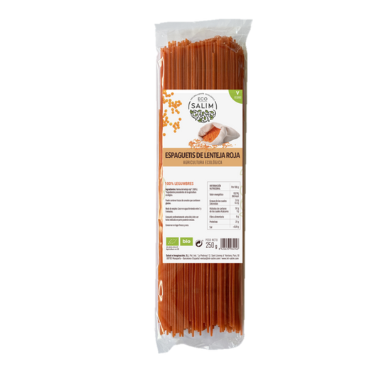 ESPAGUETIS LENTEJA ROJA ECO 250gr