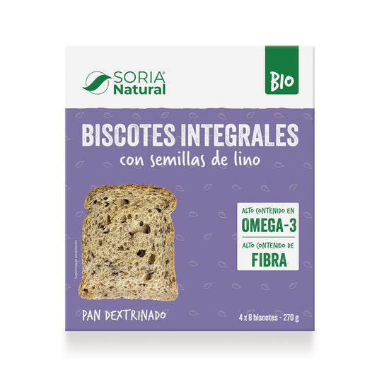 BISCOTES INTEGRALES C/SEMILLAS LINO BIO 270gr