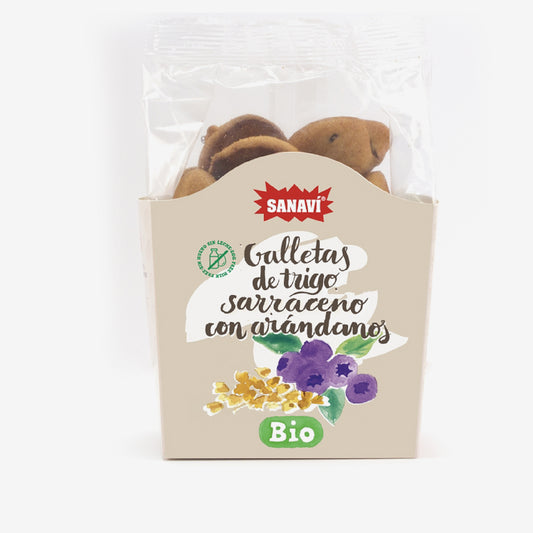 GALLETAS TRIGO SARRACENO /ARANDANOS BIO 150gr