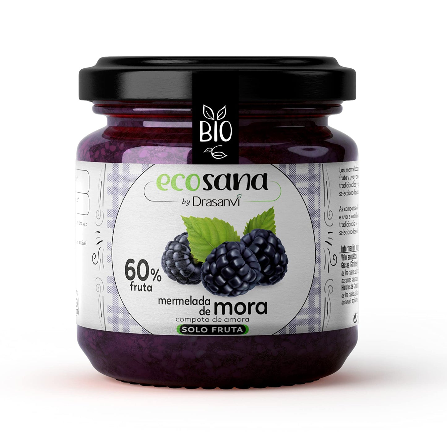 MERMELADA MORA S/AZ. 255gr