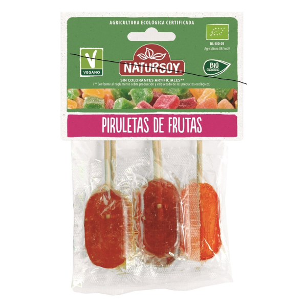 PIRULETAS PLANAS BOLSA NATURSOY 62,5gr