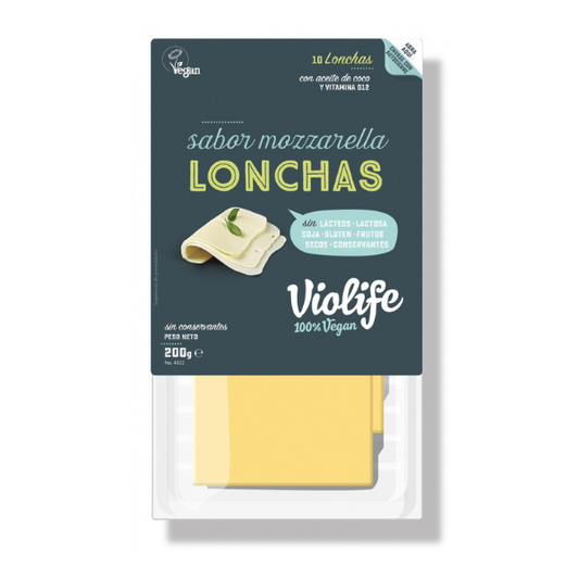 LONCHAS VEGANAS SABOR MOZARELLA 200gr