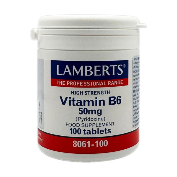 VITAMINA B-6 50mg 100tabletas