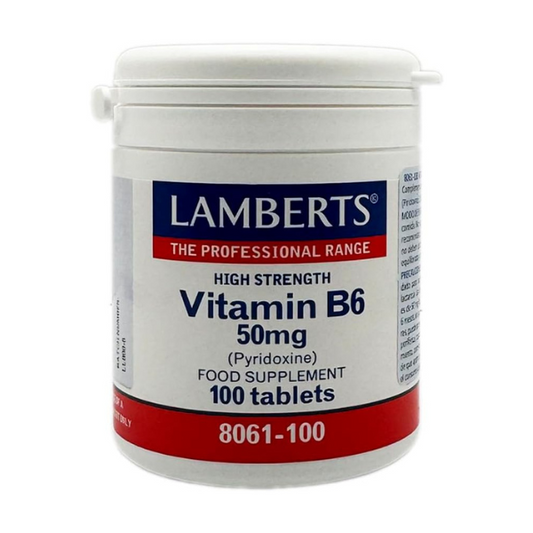 VITAMINA B-6 50mg 100tabletas