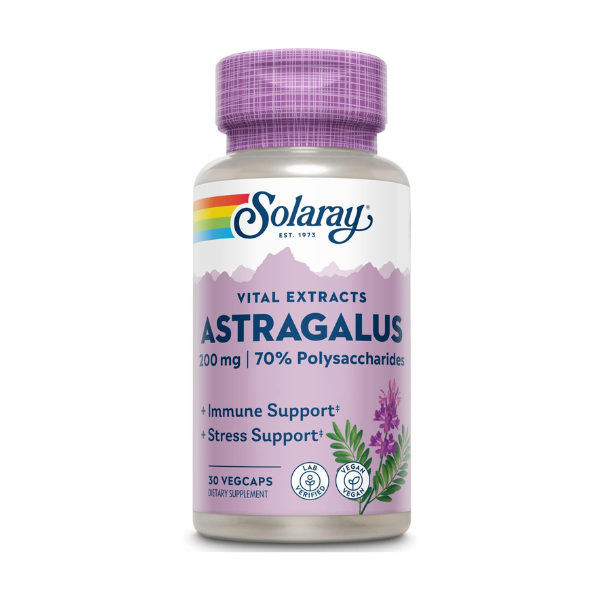 ASTRAGALUS ROOT EXTRACT. 200MG SOLARAY 30vegicaps