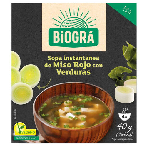SOPA MISO VERDURAS INSTANTÁNEA BIO 40gr