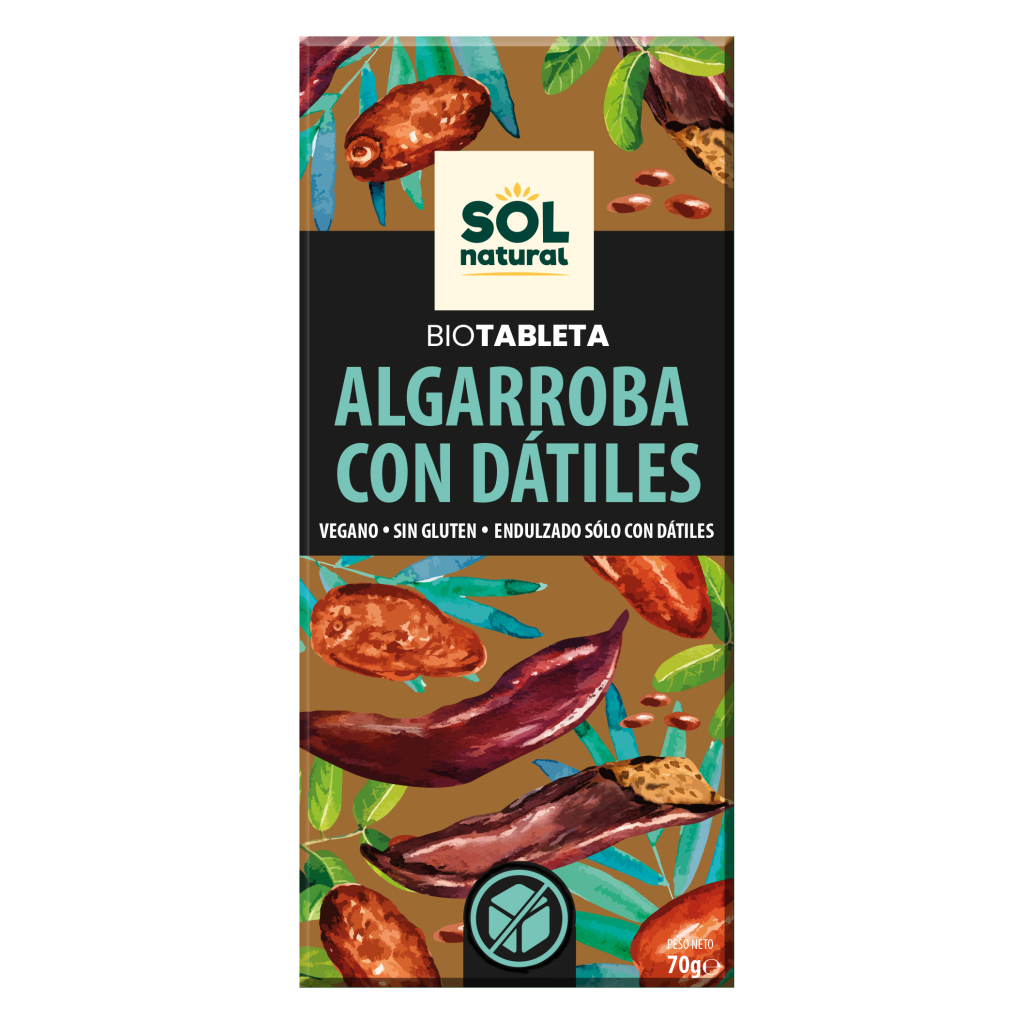 TABLETA ALGARROBA C/DATILES 70gr