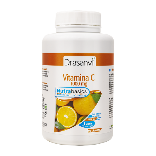 VITAMINA C 1000mg NUTRABASICS 90cápsulas