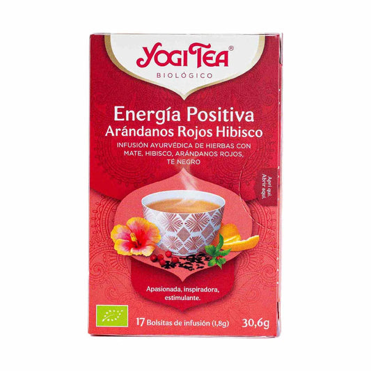 YOGI TEA ENERGÍA POSITIVA (ARÁNDANOS ROJOS HIBISCO)