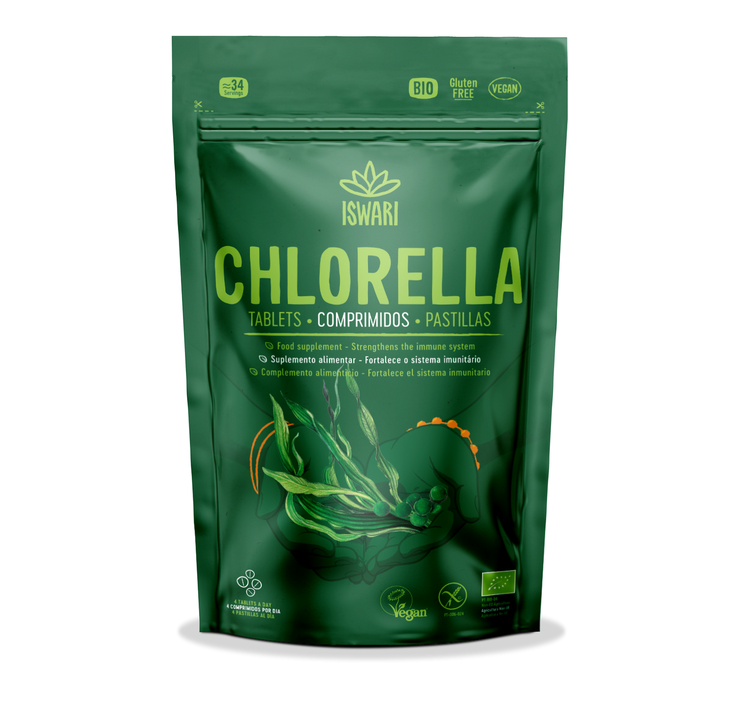 CHLORELLA ISWARI 140 tabletas