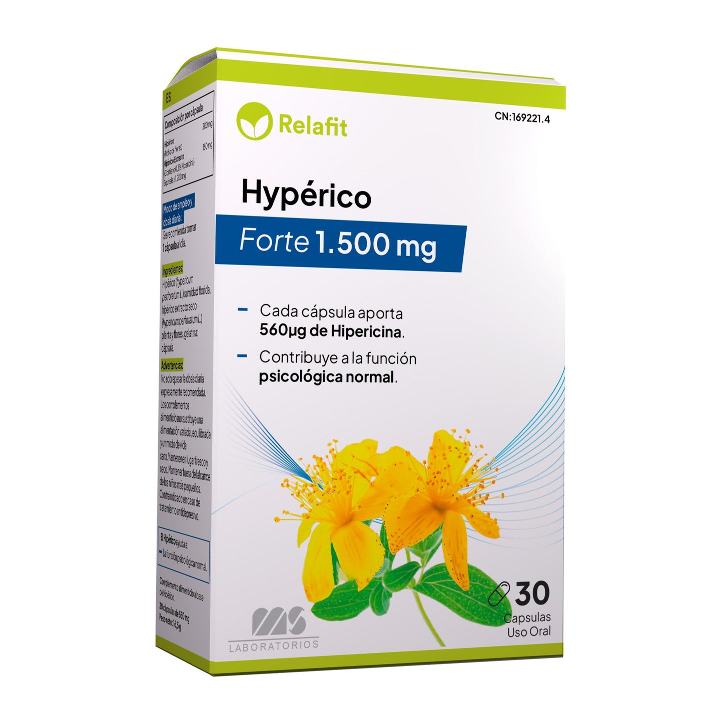 HIPÉRICO 1500mg 30cápsulas