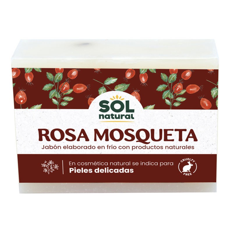 JABÓN NATURAL ROSA MOSQUETA 100gr