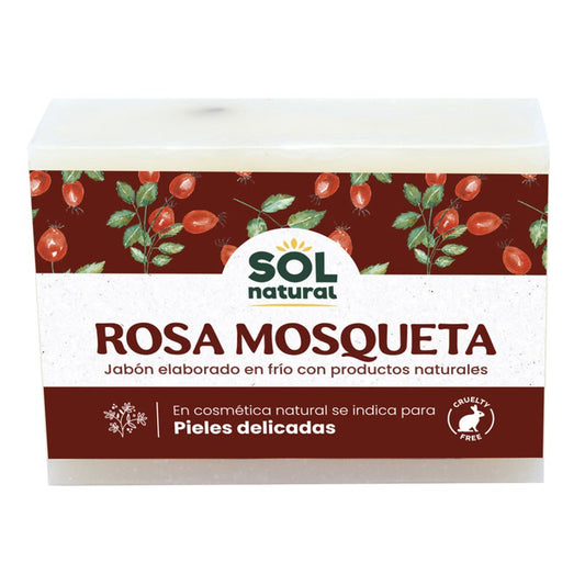 JABÓN NATURAL ROSA MOSQUETA 100gr