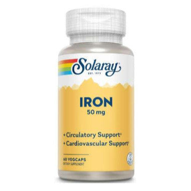 IRON 25MG SOLARAY 60cápsulas