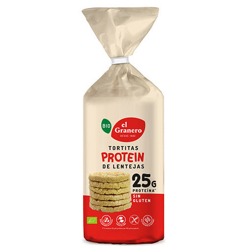 TORTAS LENTEJAS C/25gr DE PROTEÍNA 125gr