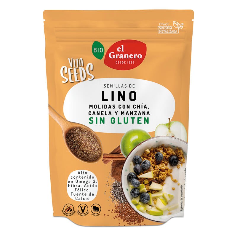 VITASEEDS LINO, CHIA,MANZANA, CANELA 200 gr