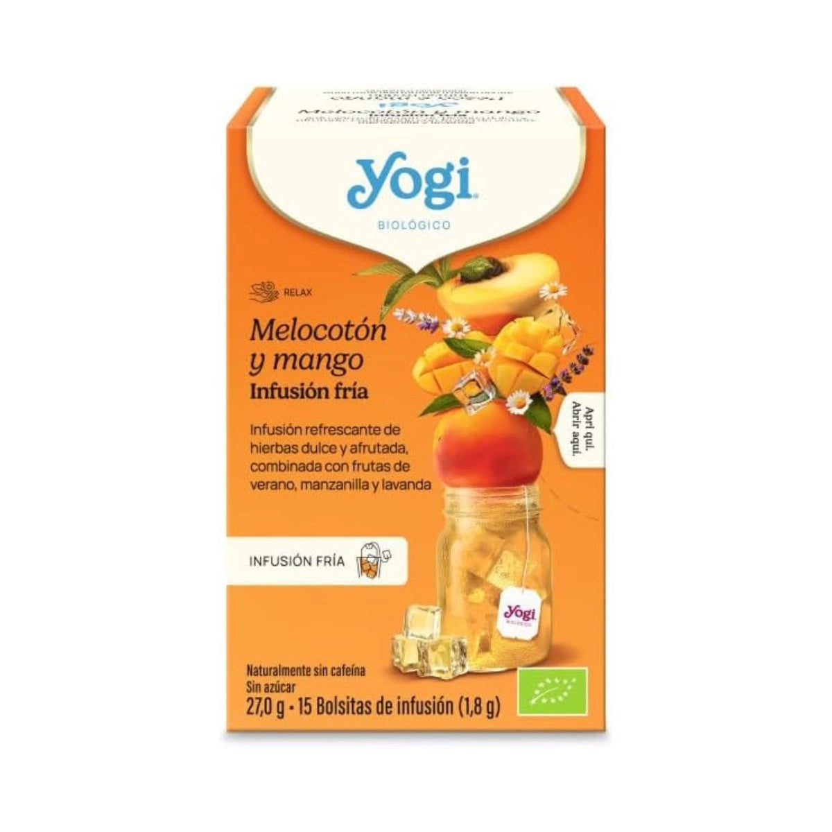 YOGI FRÍO MELOCOTÓN MANGO BIO 15filtros